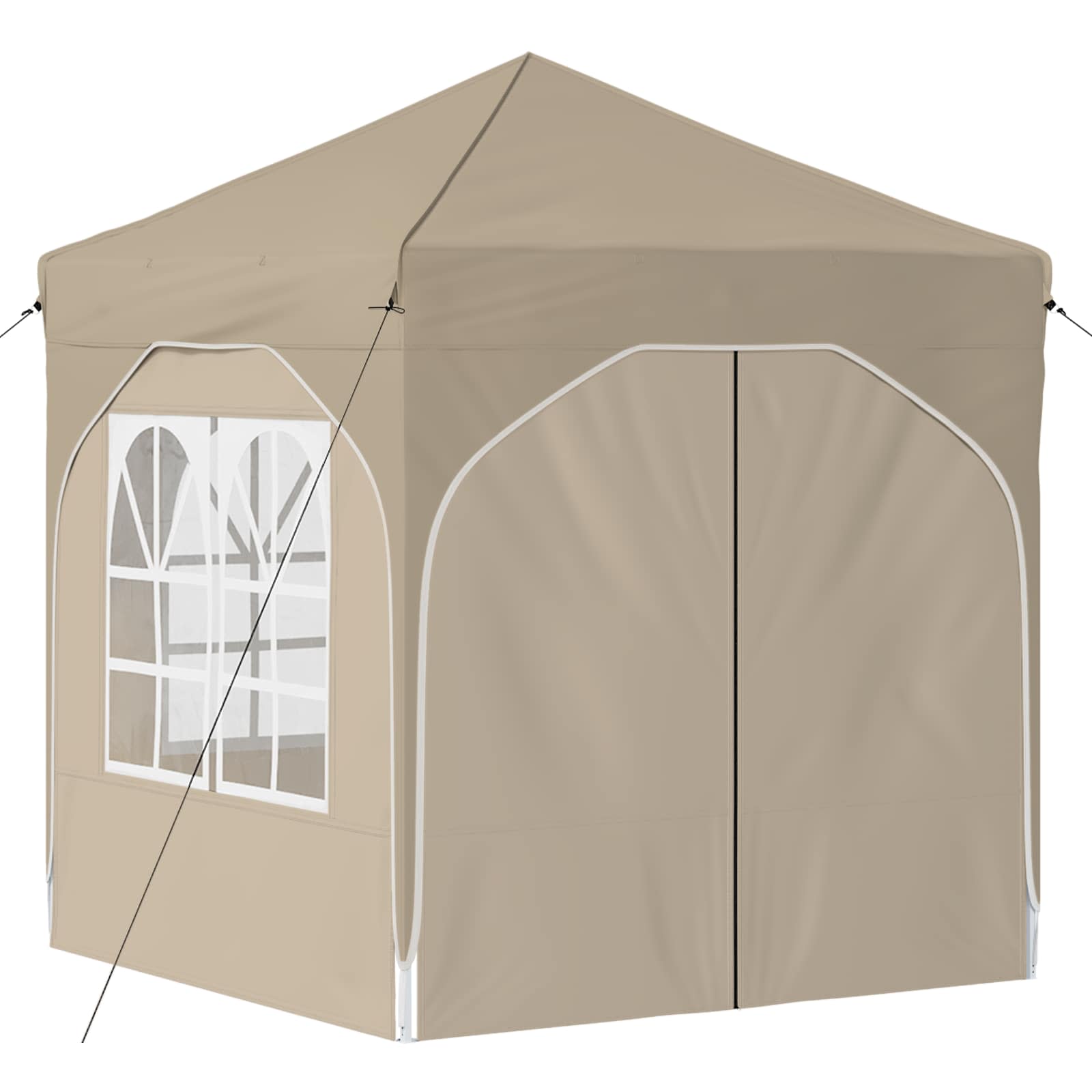 Pop-up Partyzelt 194 x 194 x 245 cm Creme