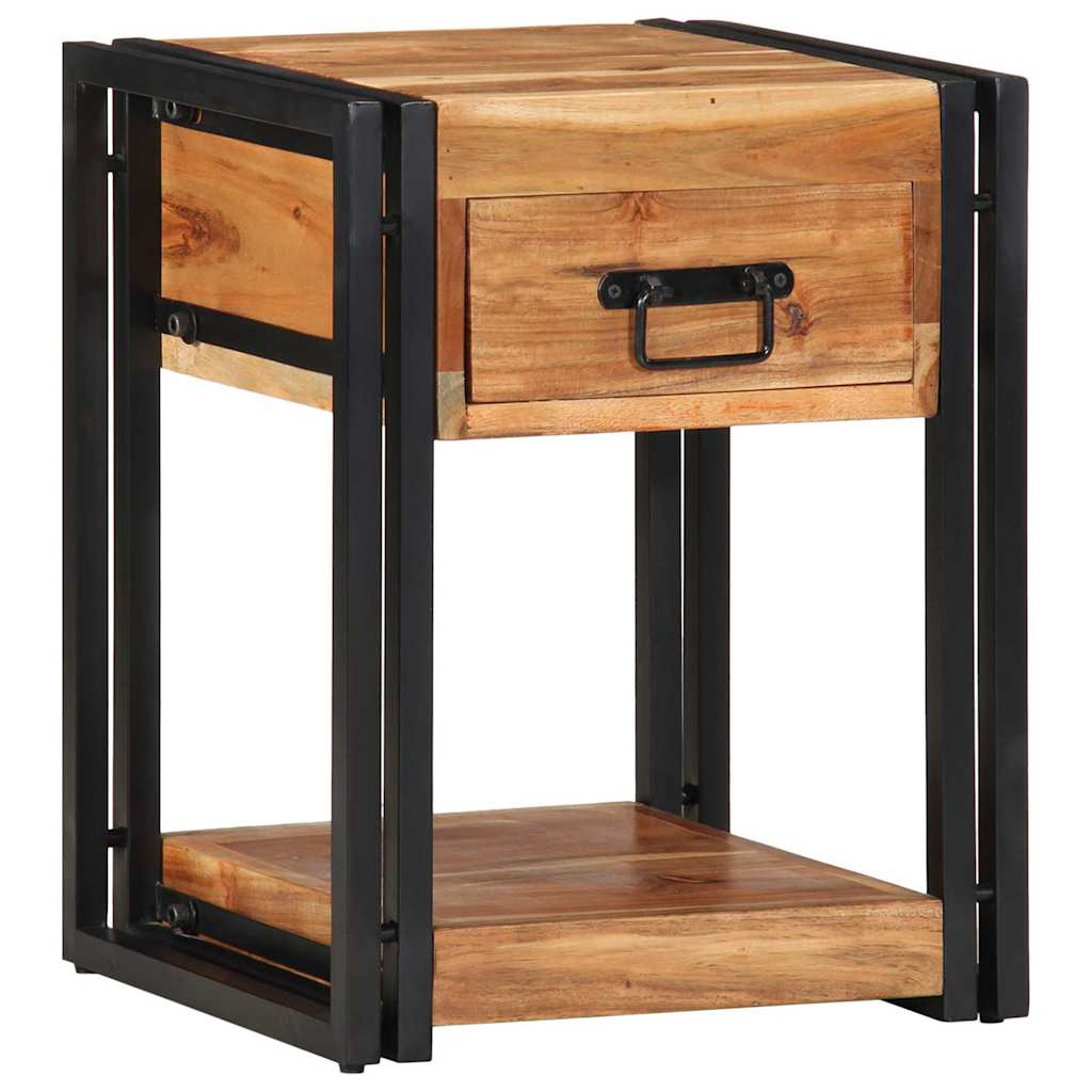 Nachttisch 40 x 35 x 50 cm Massives upgecyceltes Holz