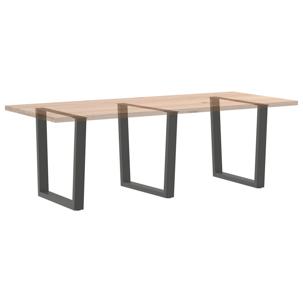 Couchtischbeine V-Form 2 Stück Schwarz 30x(30-31,3) cm Stahl
