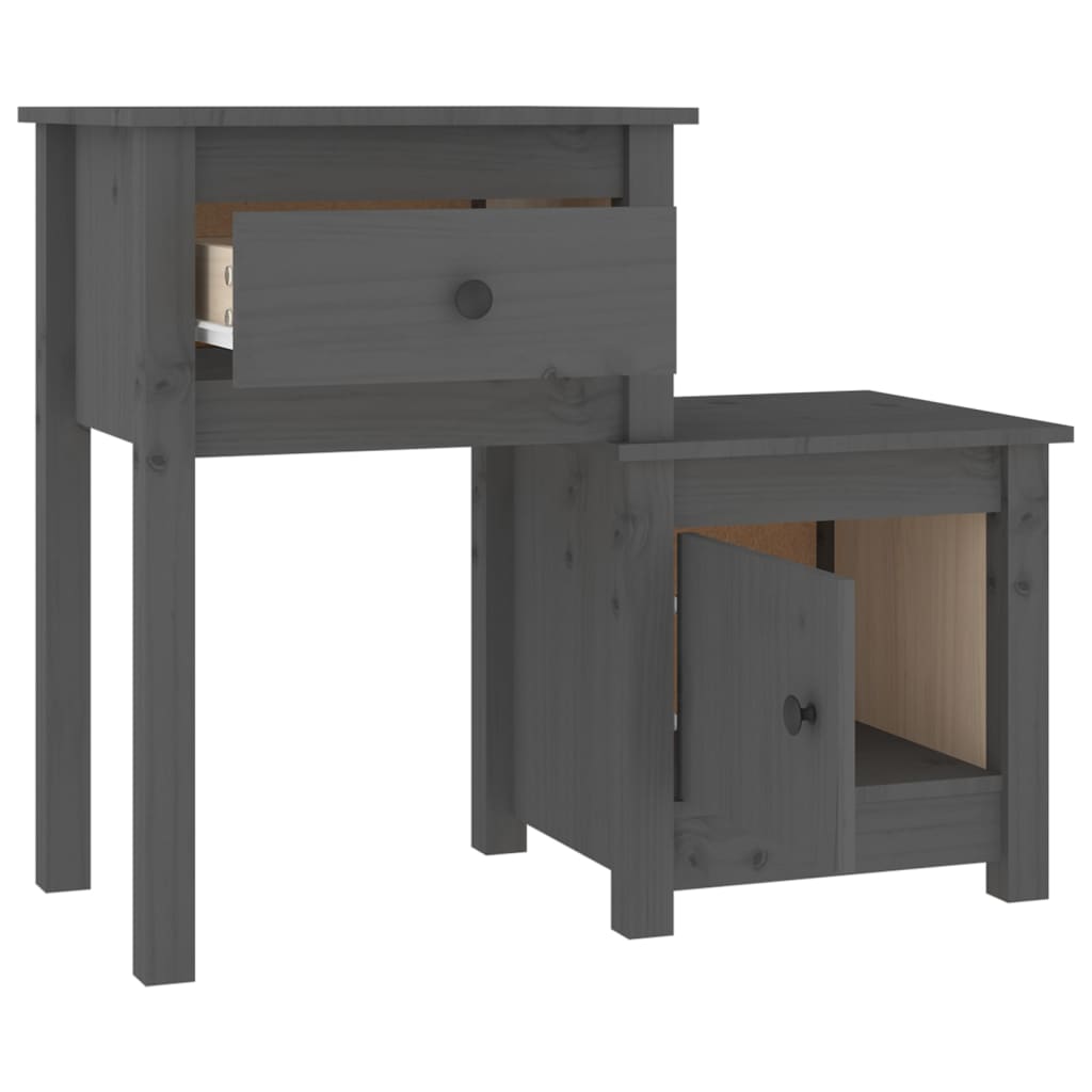 Nachttisch 79,5x38x65,5 cm Massivholz Kiefer