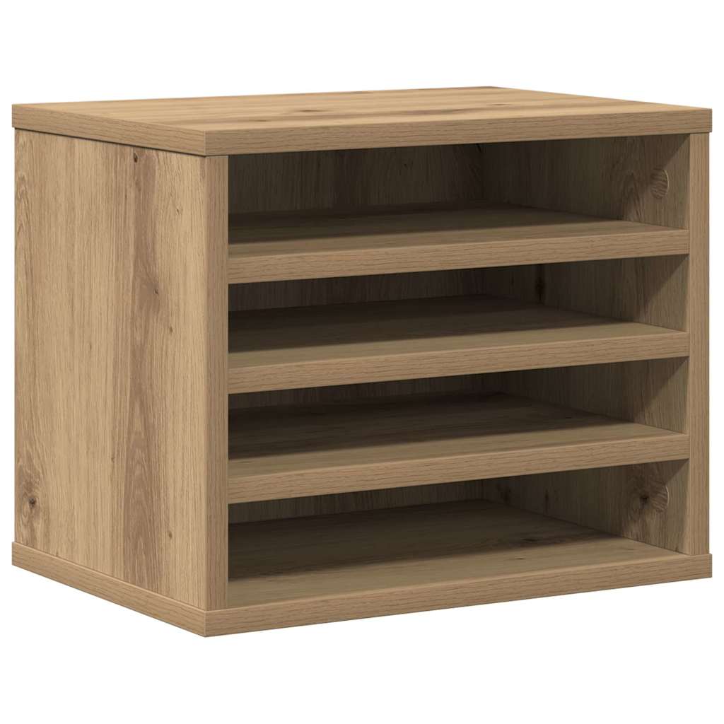 Schreibtisch-Organizer Weiß 36x26x29,5 cm Holzwerkstoff