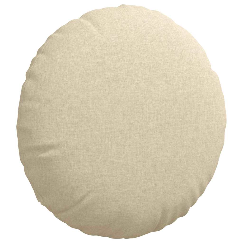 Sitzkissen 2 pcs Hellgrau Ø30 x 13 cm Stoff