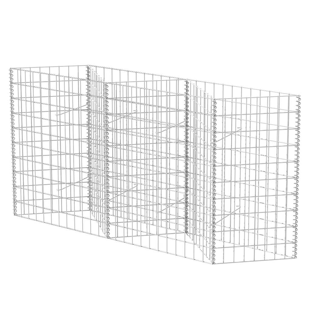 Gabionenkorb Pflanzkasten Gemüse-Hochbeet Stahl 300×30×100 cm
