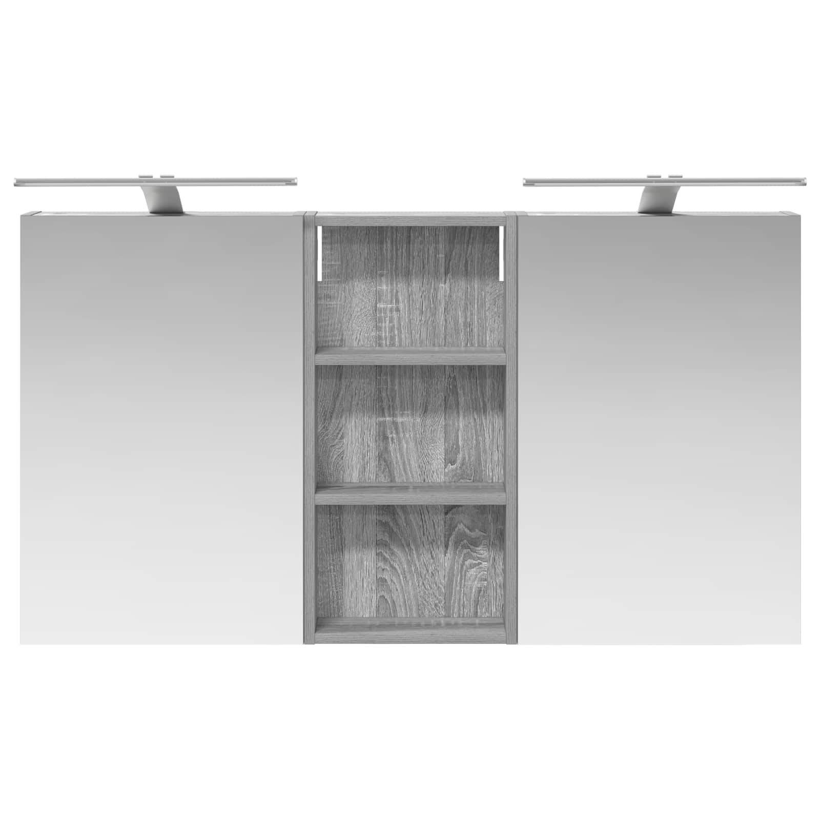 Badezimmerschrank-Set 3 pcs 80 x 10,5 x 50 cm Holzwerkstoff
