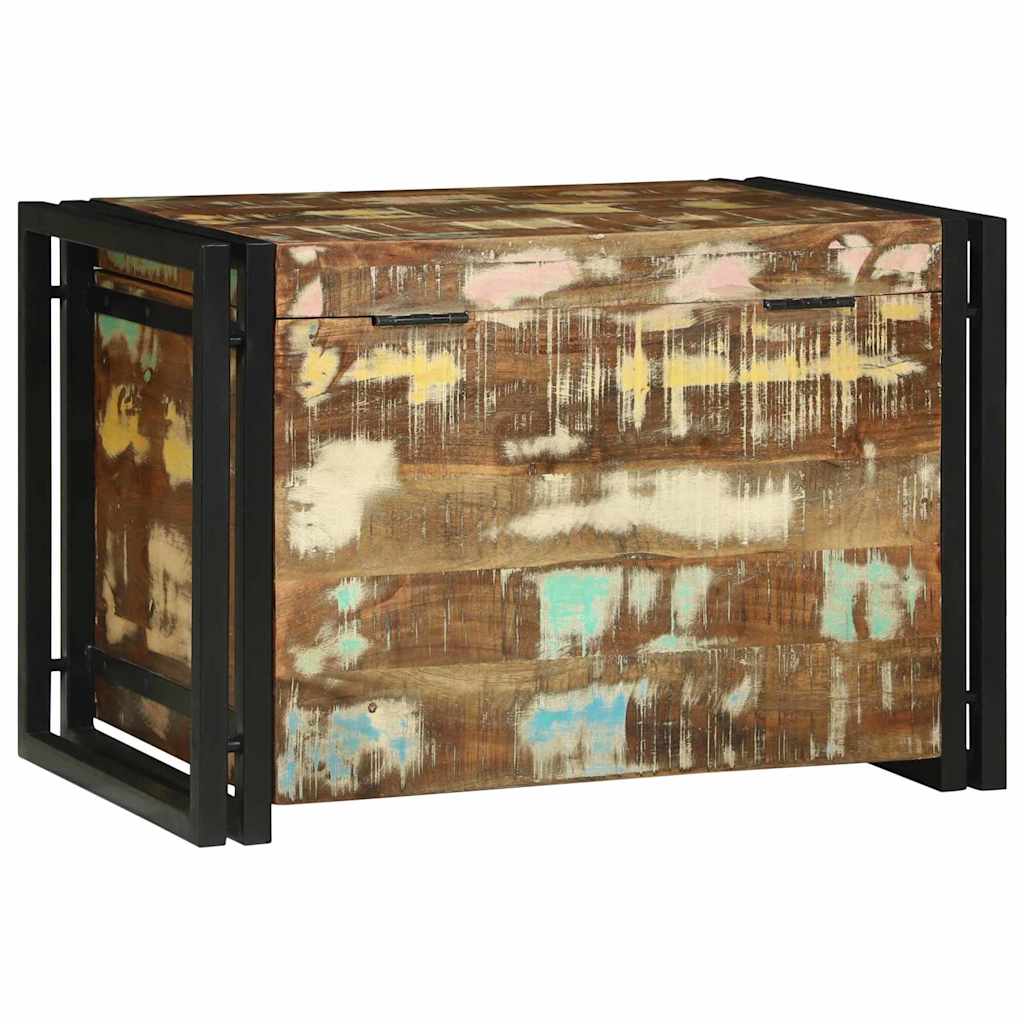Aufbewahrungsbox 50 x 50 x 50 cm Massives upgecyceltes Holz