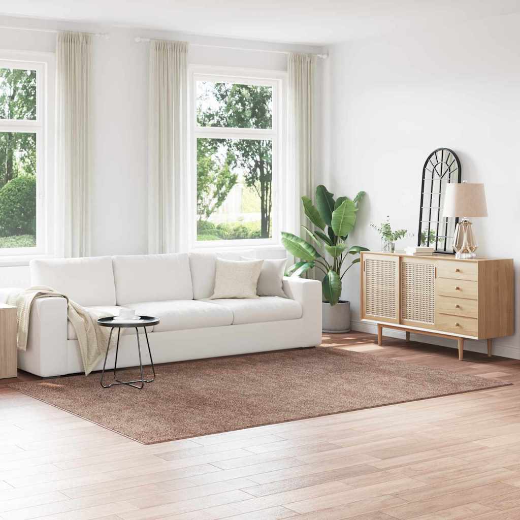 Anti-Rutsch Shaggy Teppich Dunkelgrau 200 x 200 cm PP
