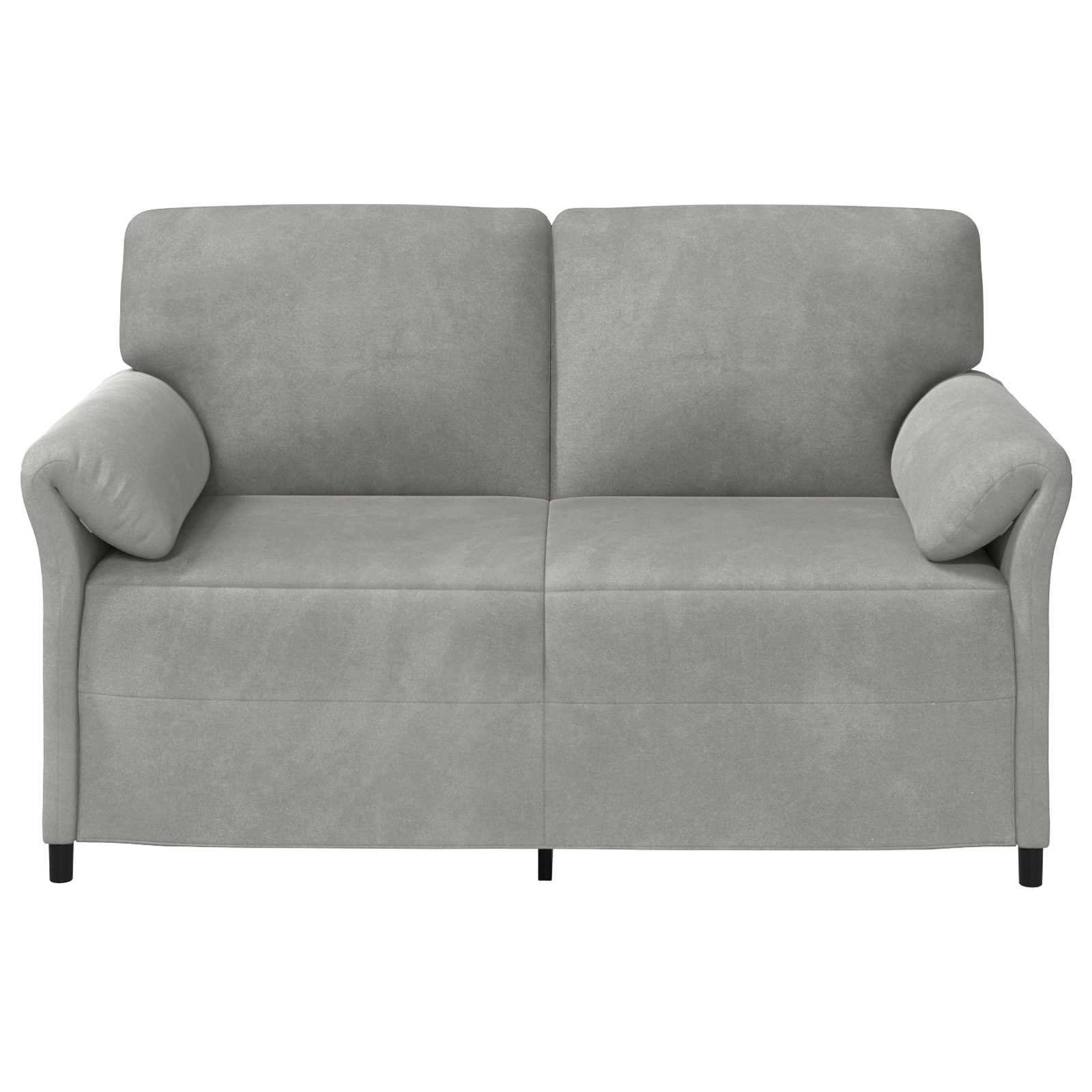 1-Sitzer Sofa Hellgrau 88 x 83 x 95 cm Samt
