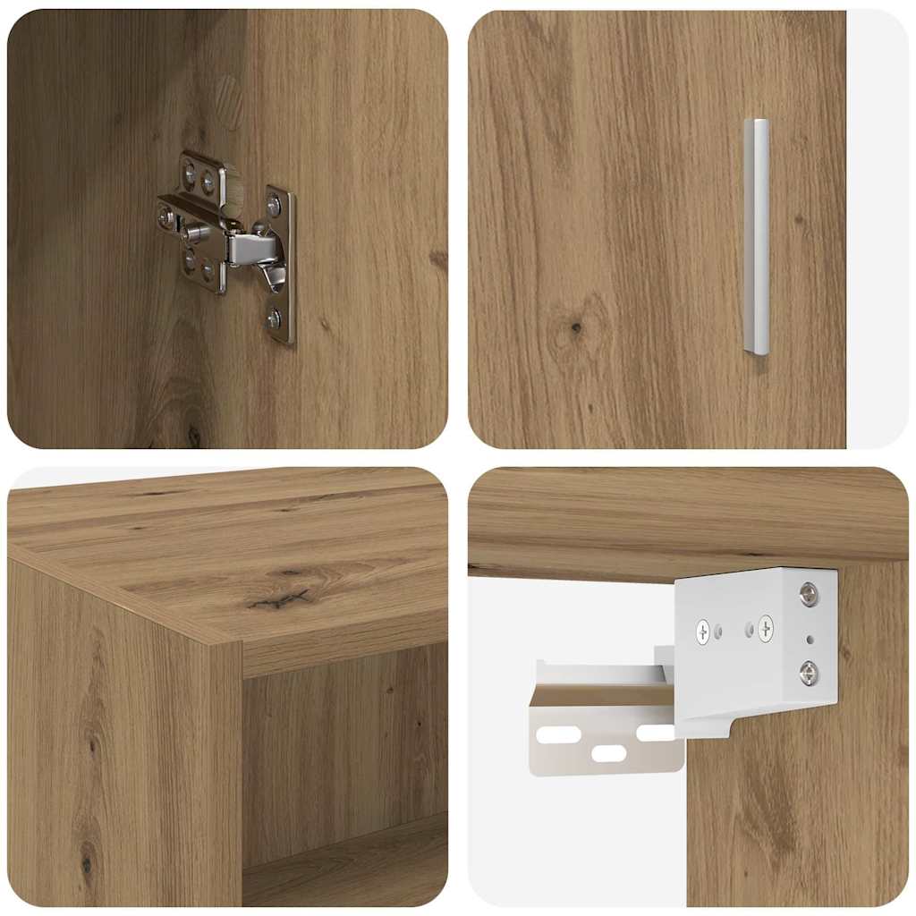 Aufbewahrungsschrank Altholz 80 x 42,5 x 225 cm Holzwerkstoff