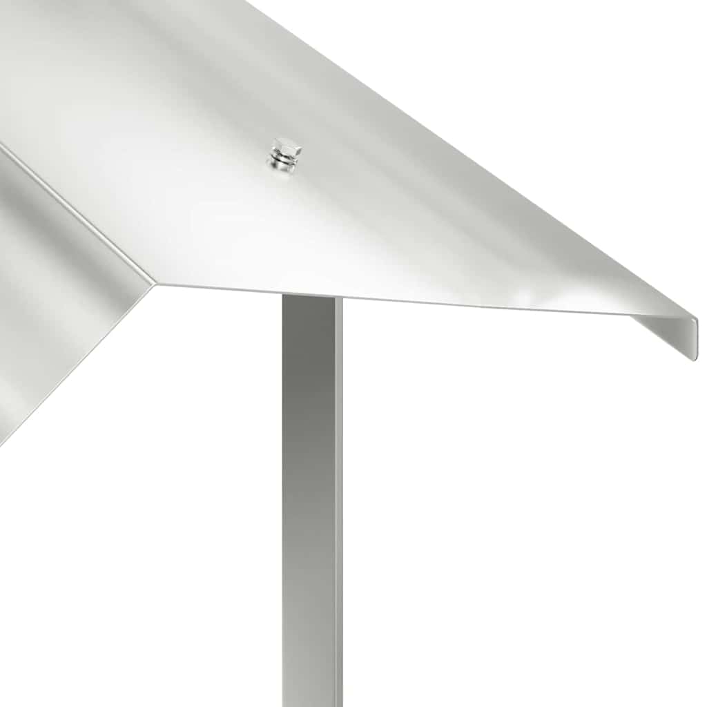 Kaminhaube Silber 40 x 40 x 37,5 cm Edelstahl