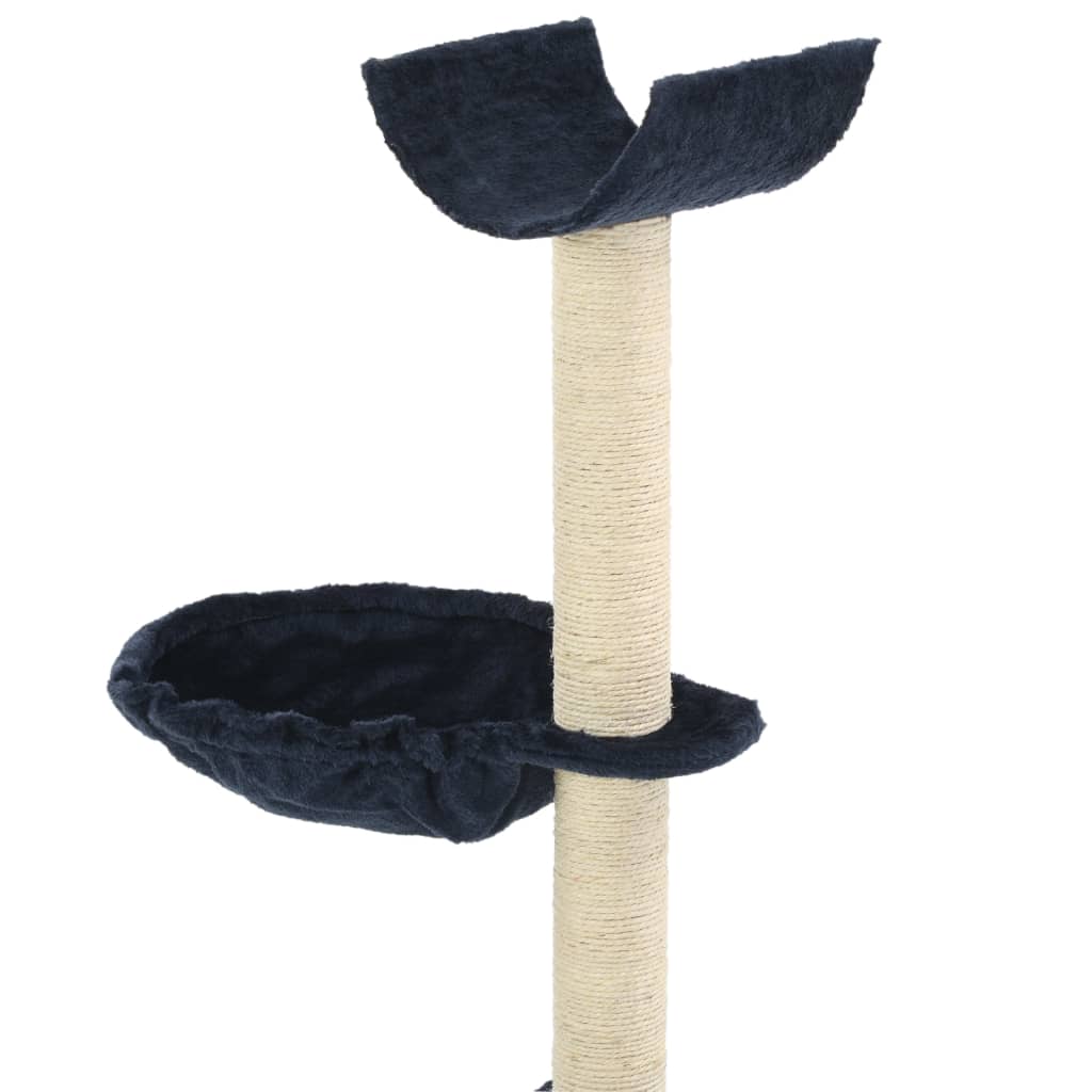Katzen-Kratzbaum mit Sisal-Kratzsäulen 105 cm Grau