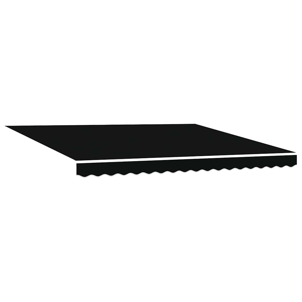 Markise Manuell Einziehbar mit LED 300x250 cm Blau und Weiß