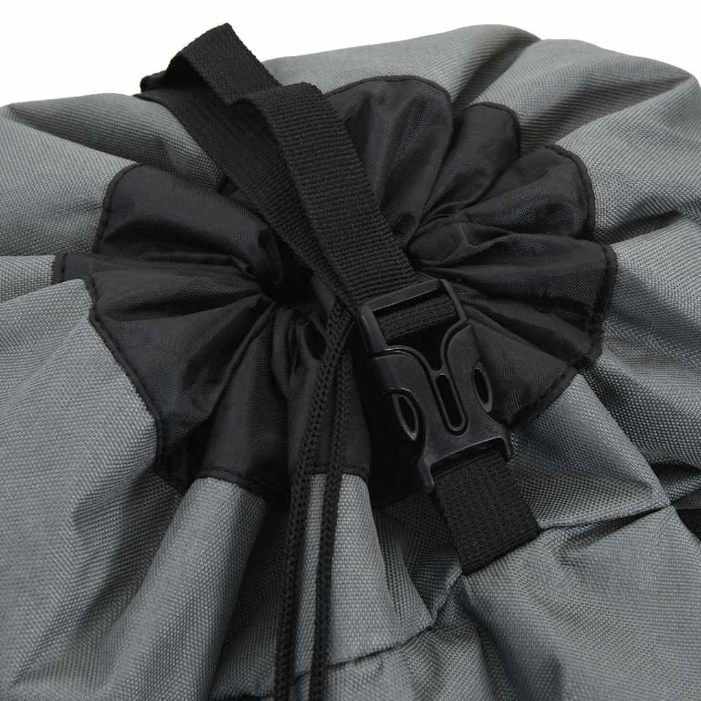 Wanderrucksack Schwarz 60 L Oxford-Gewebe