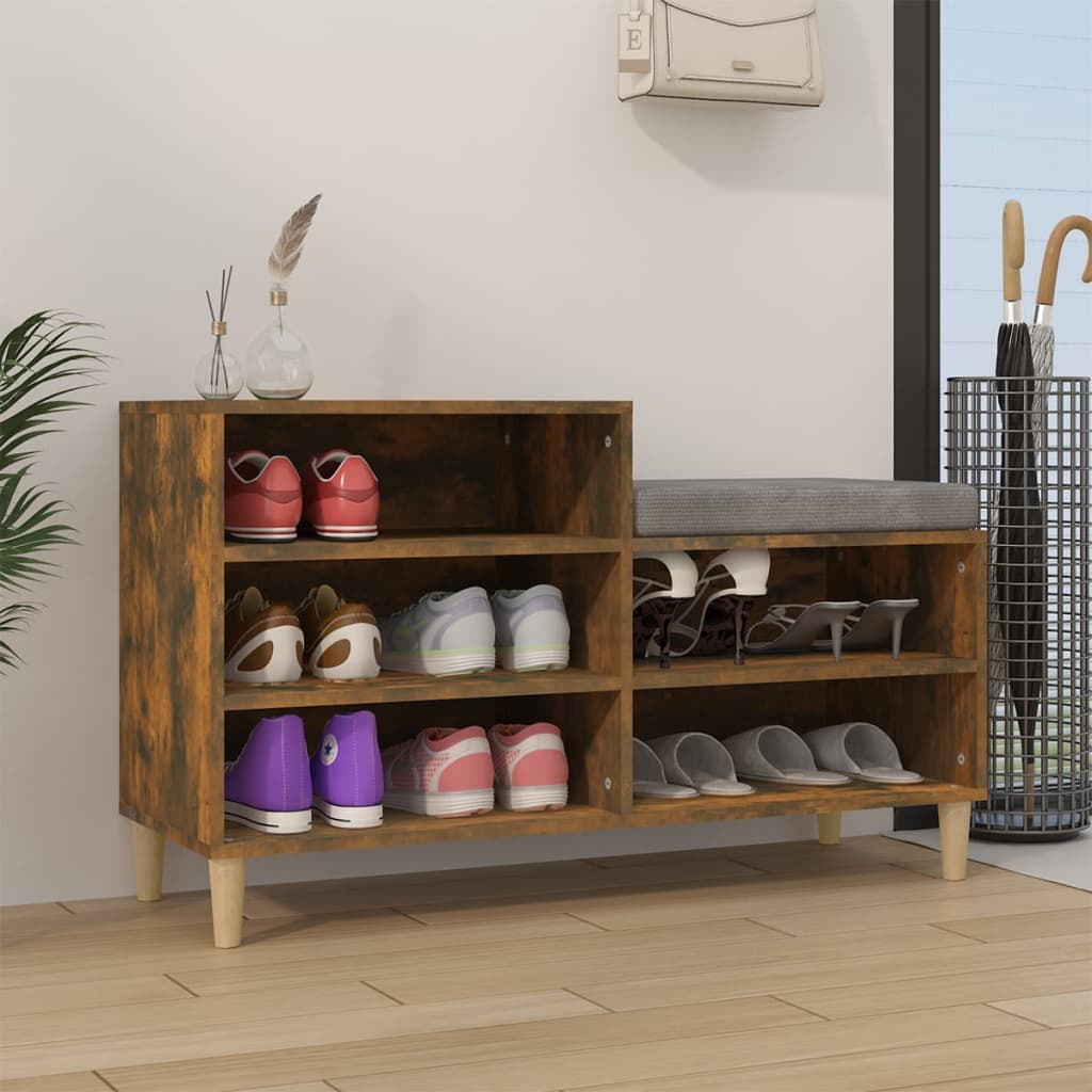 Schuhregal Weiß 102x36x60 cm Holzwerkstoff
