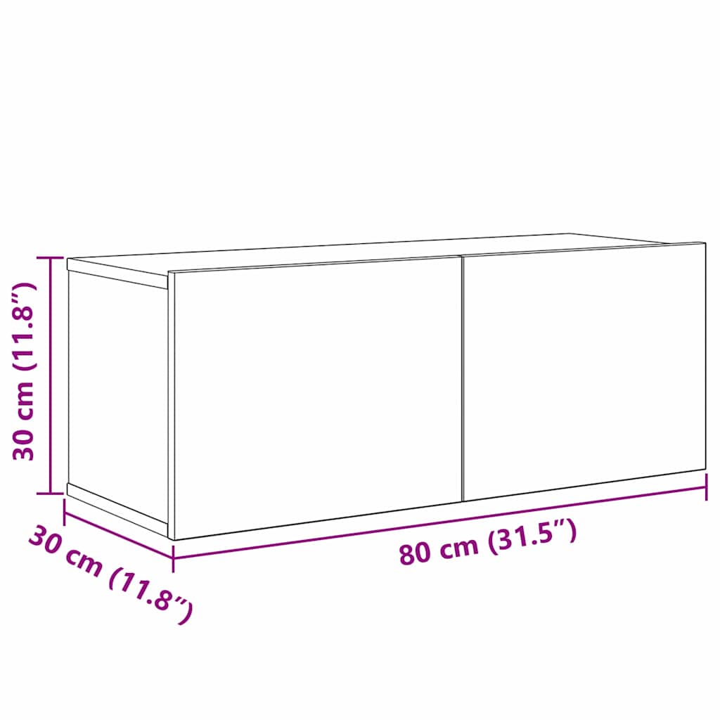 5-tlg. TV-Schrank-Set Weiß Holzwerkstoff