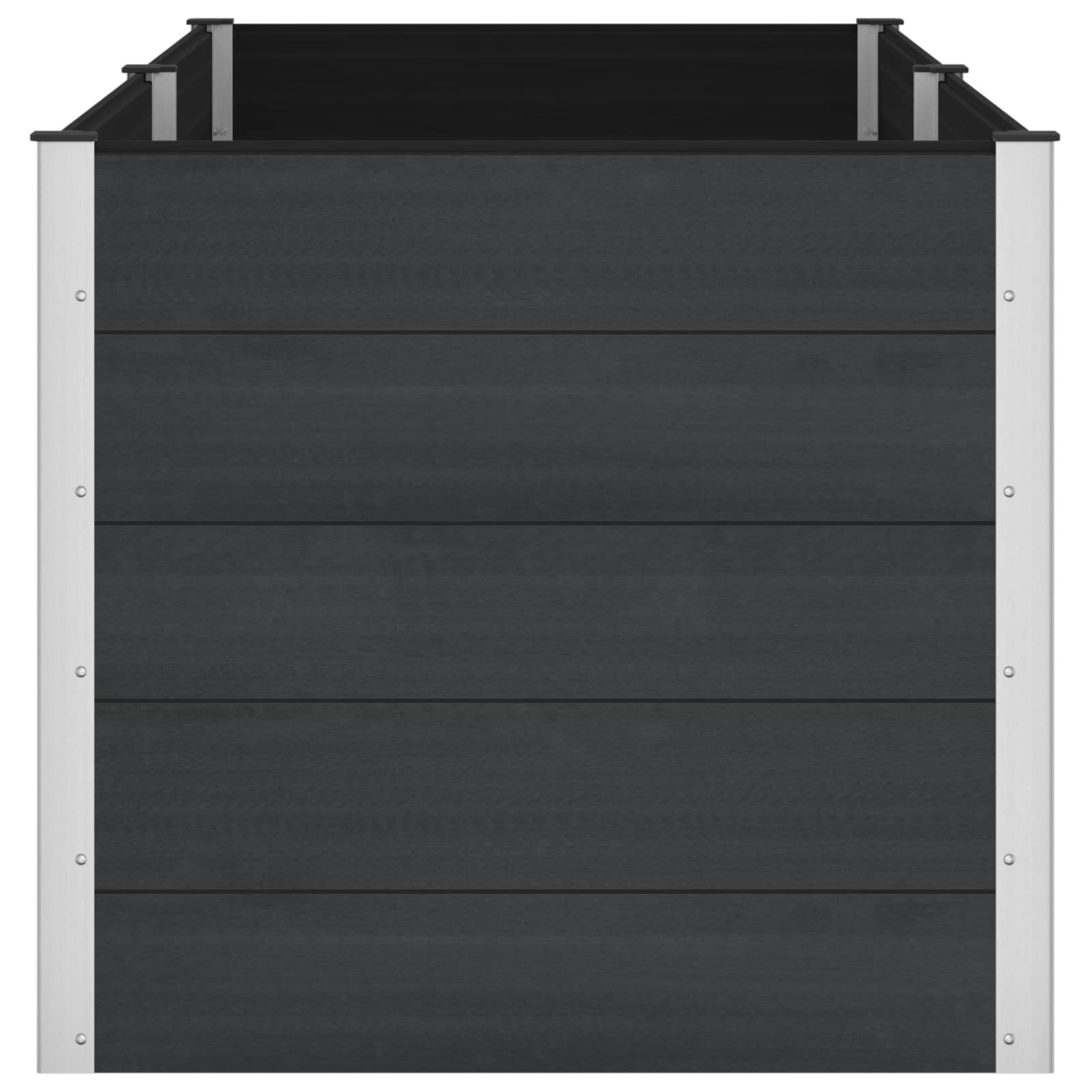 Garten-Hochbeet 200x50x54 cm WPC Grau