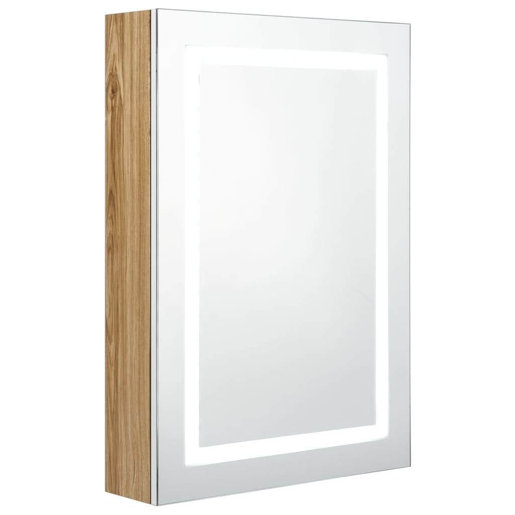 LED-Spiegelschrank fürs Bad Glänzend Weiß 50x13x70 cm