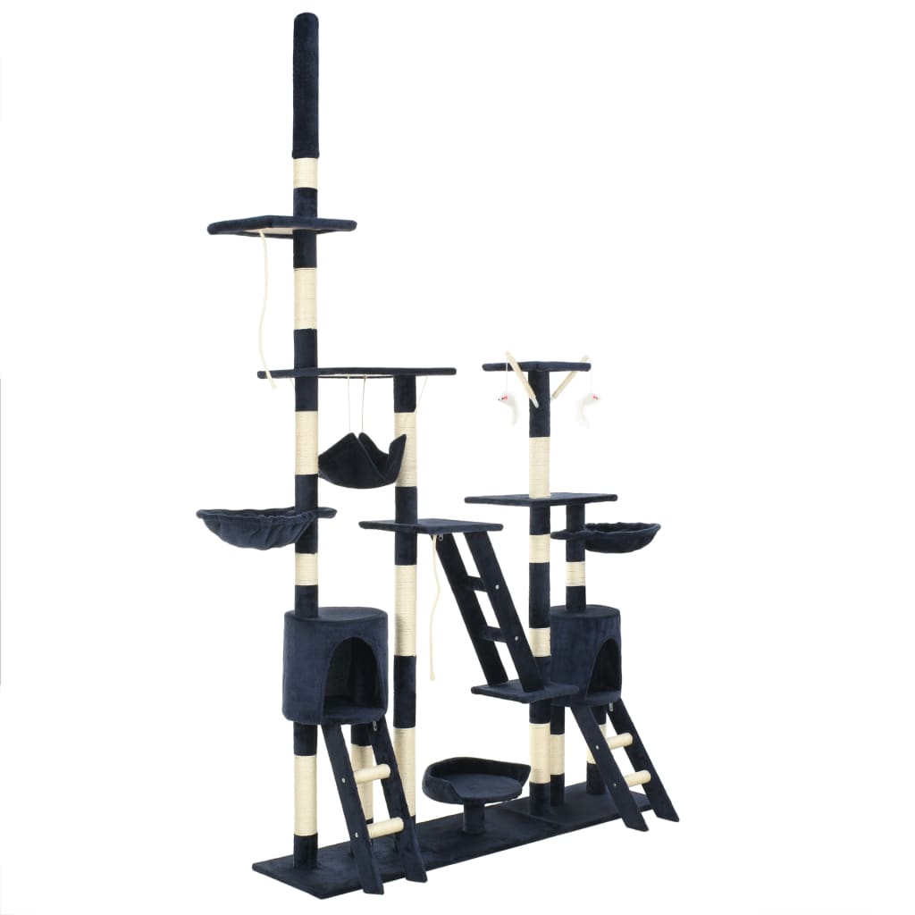 Katzen-Kratzbaum mit Sisal-Kratzsäulen 230 - 250 cm Beige