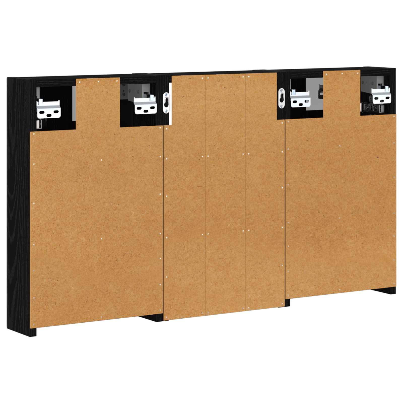 Badezimmerschrank-Set 3 pcs 80 x 10,5 x 50 cm Holzwerkstoff