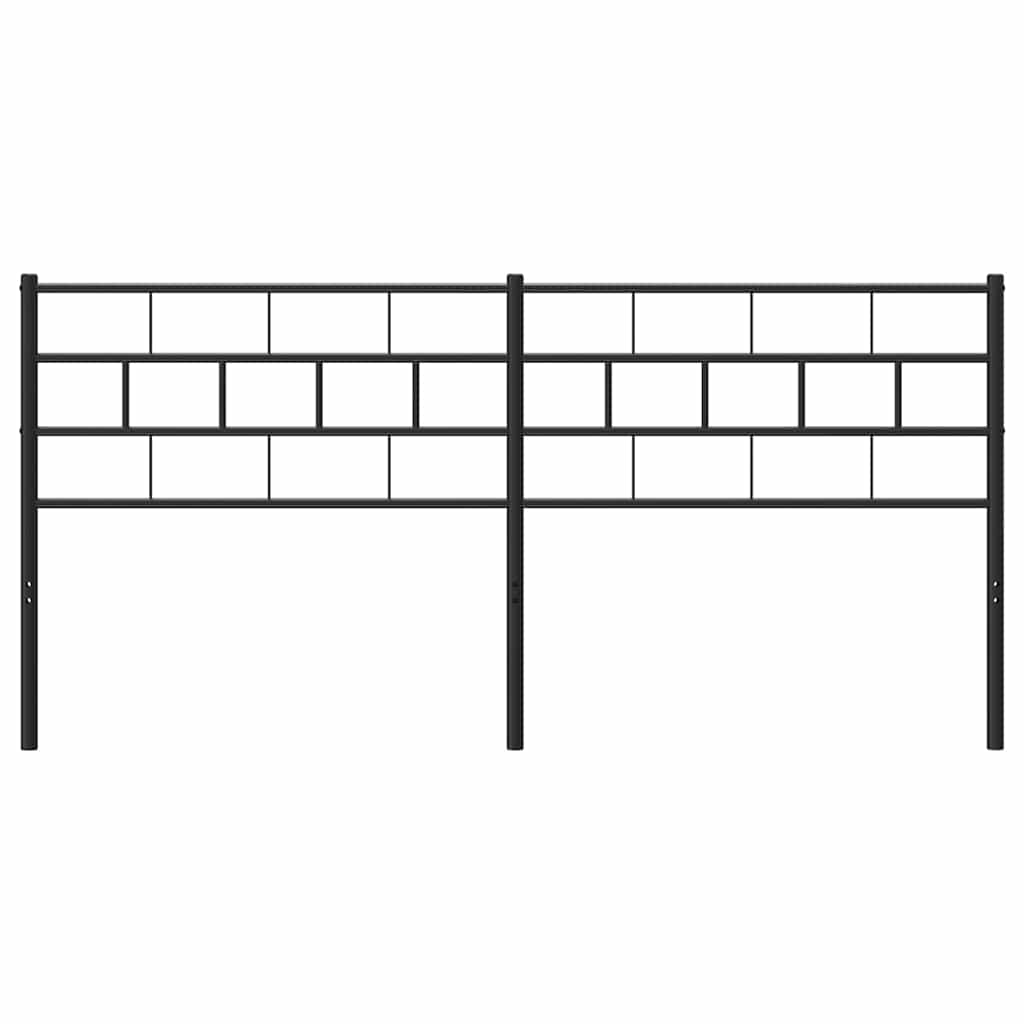Ersatz-Kopfteil Metall Schwarz 100 cm