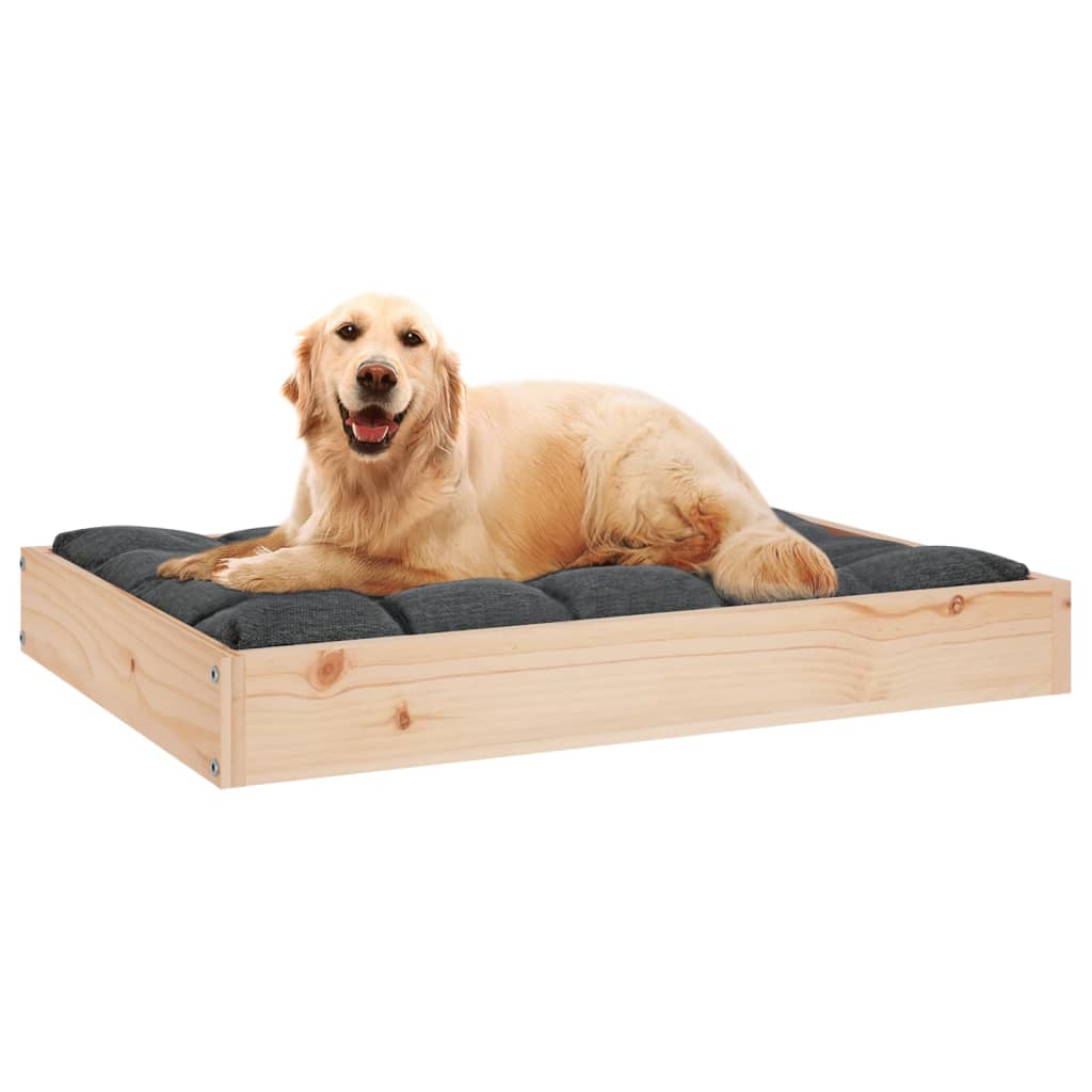 Hundebett 51,5x44x9 cm Massivholz Kiefer