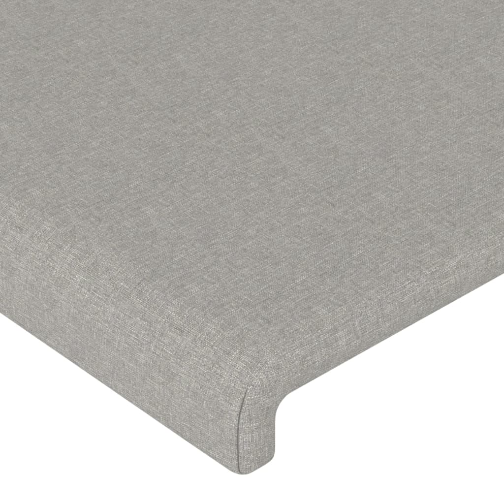Kopfteil Hellgrau 80x5x118/128 cm Stoff
