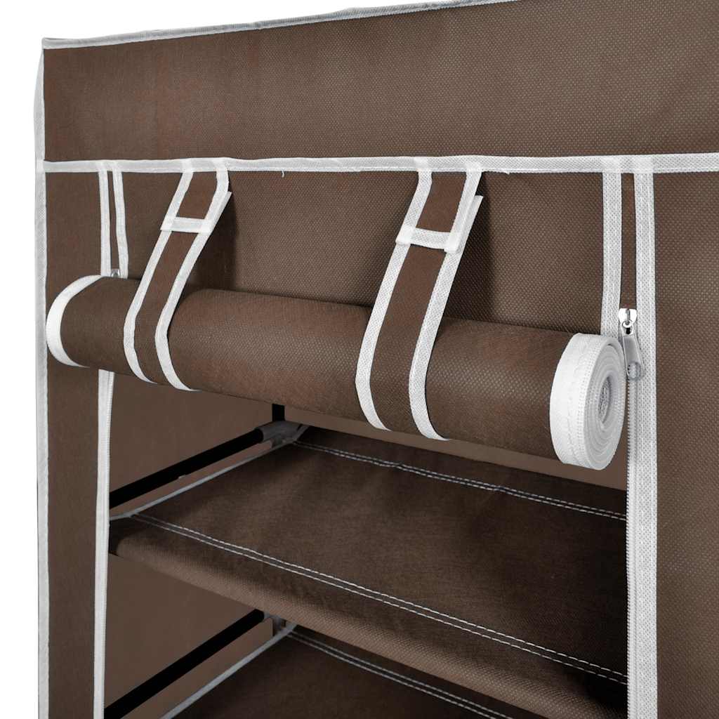 Schuhschrank Schuhregal Schuhablage 5 Schicht 58 x 28 x 106 cm Schwarz