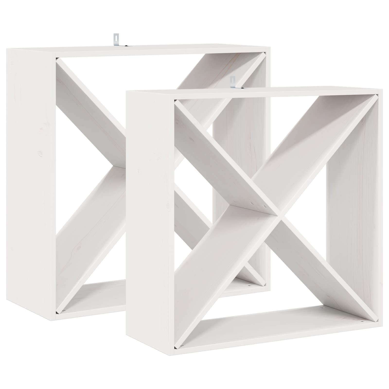 Weinschrank 56 x 25 x 56 cm Massivholz Kiefer