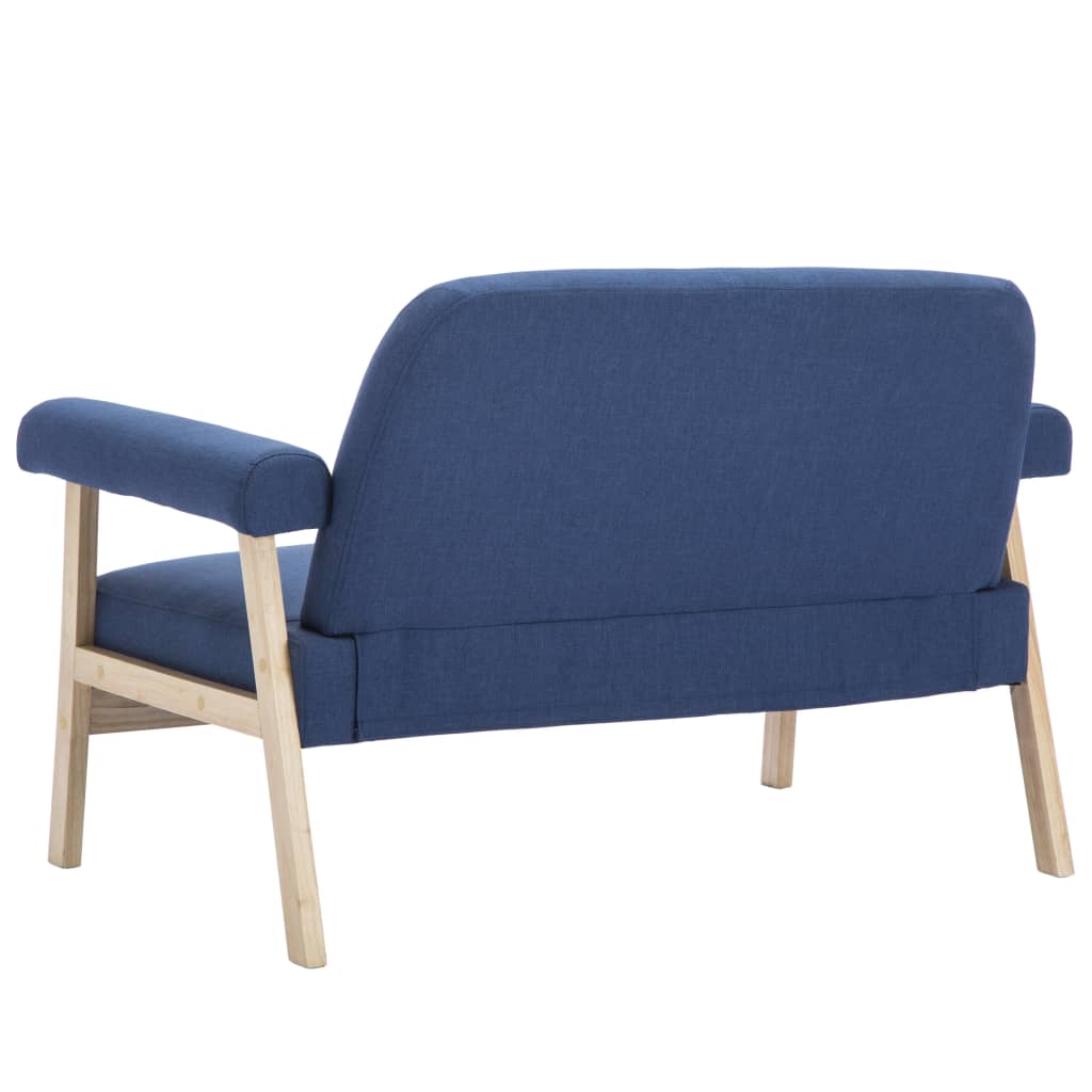 2-Sitzer-Sofa Stoff Hellgrau