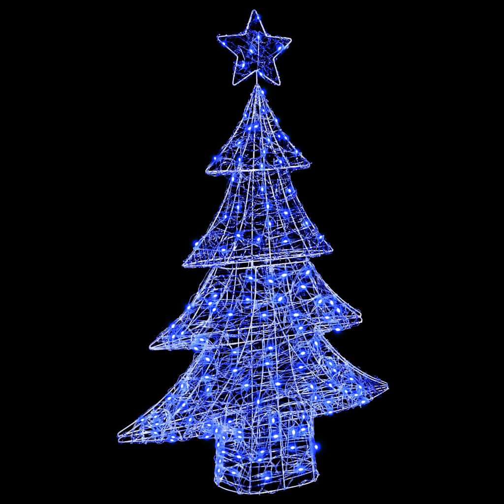 Weihnachtsbaum mit 100 LEDs Warmweiß 120 cm Acryl