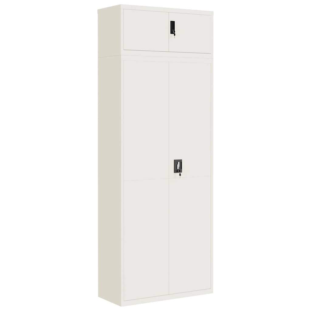 Aktenschrank Weiß 90x40x110 cm Stahl