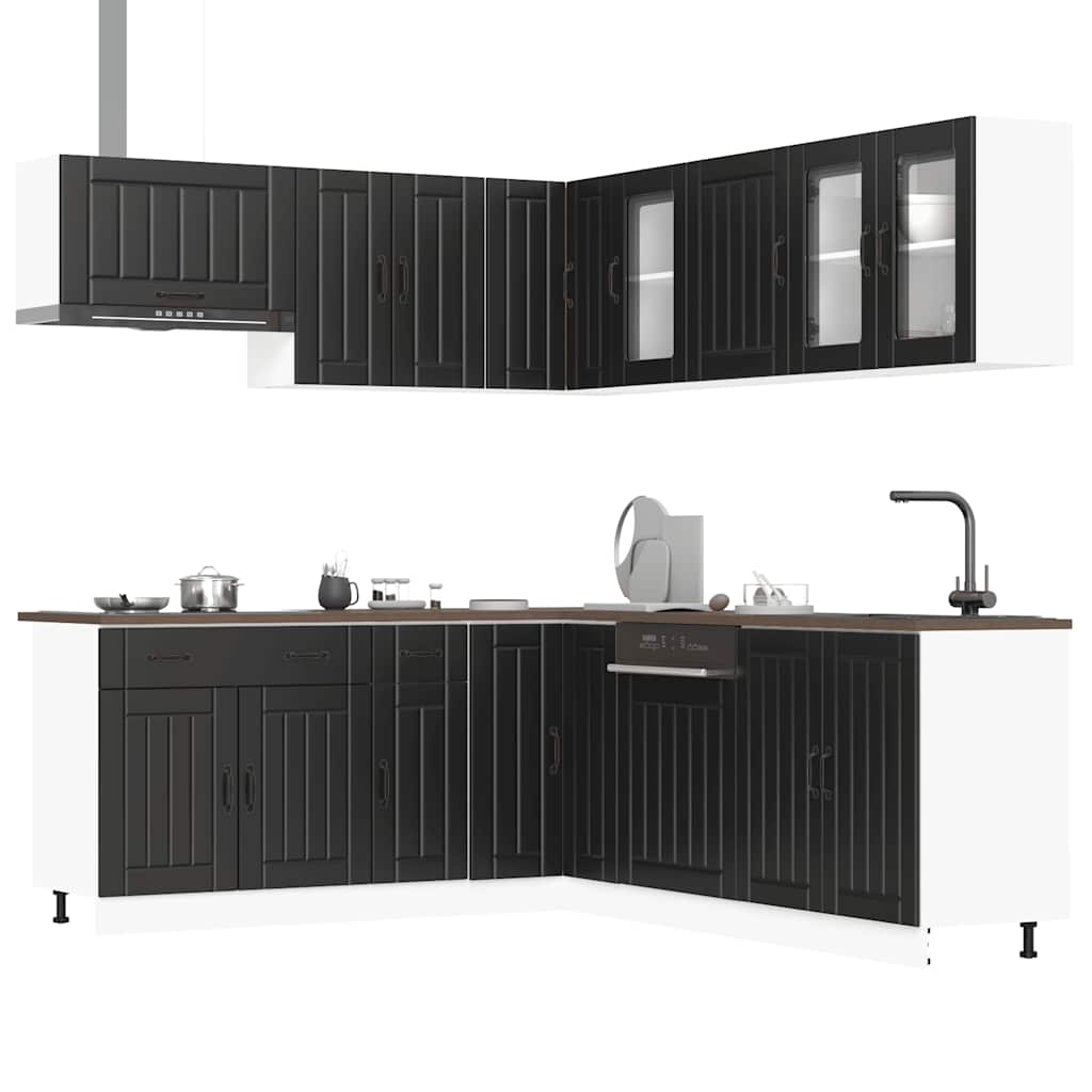 11-tlg. Küchenschrank-Set Lucca Weiß Holzwerkstoff