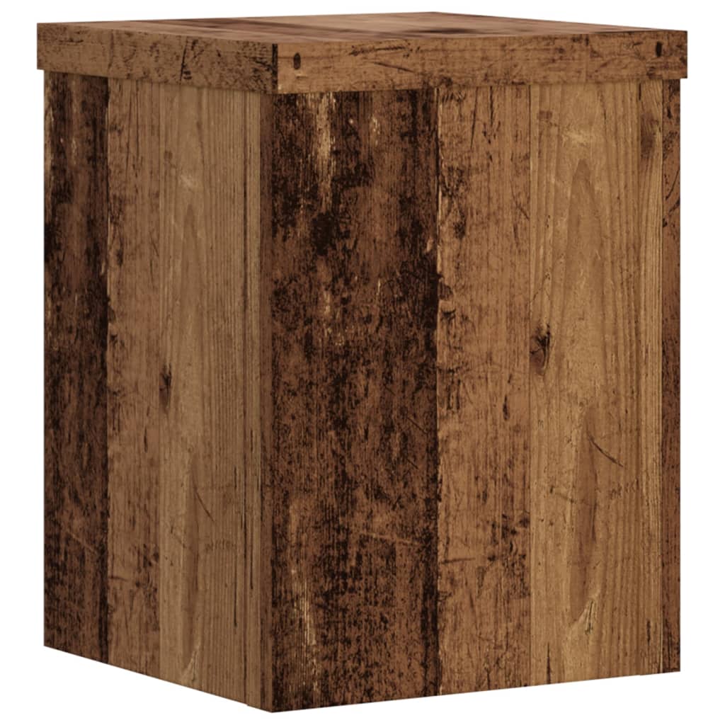 Pflanzenständer 2 Stk. Weiß 33x33x100 cm Holzwerkstoff