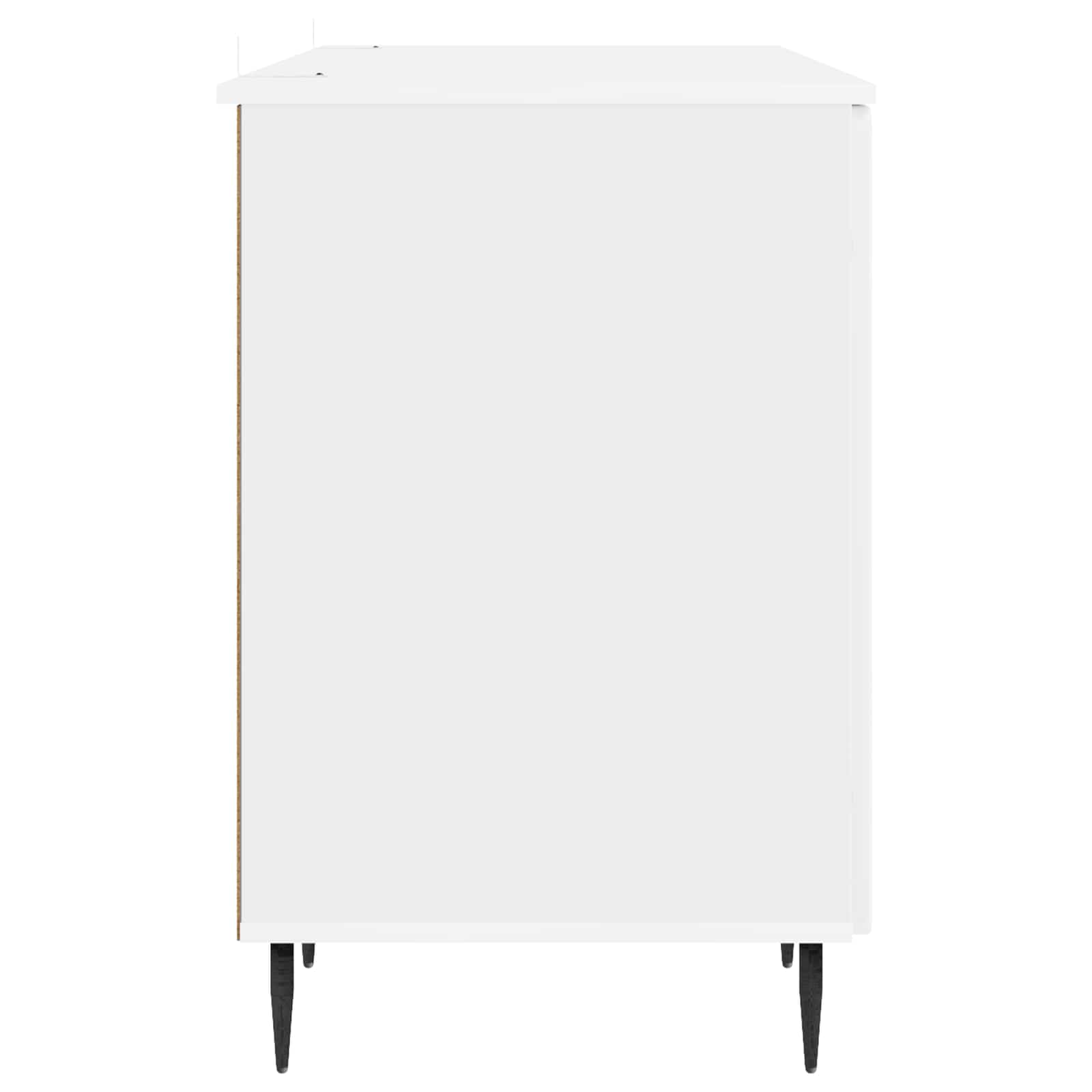 Schreibtisch mit Regal Schwarz 142,5 x 50 x 75 cm Holzwerkstoff
