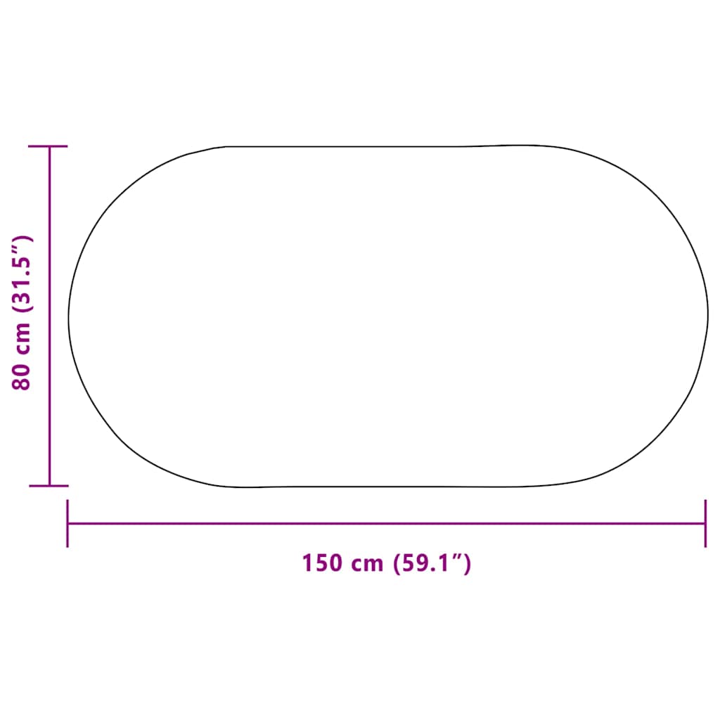 Teppich ZIZUR Braun 170 x 120 cm Polypropylen