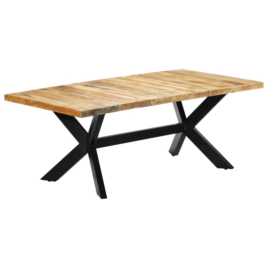 Esstisch Massivholz Mango und Stahlgestell 180 cm