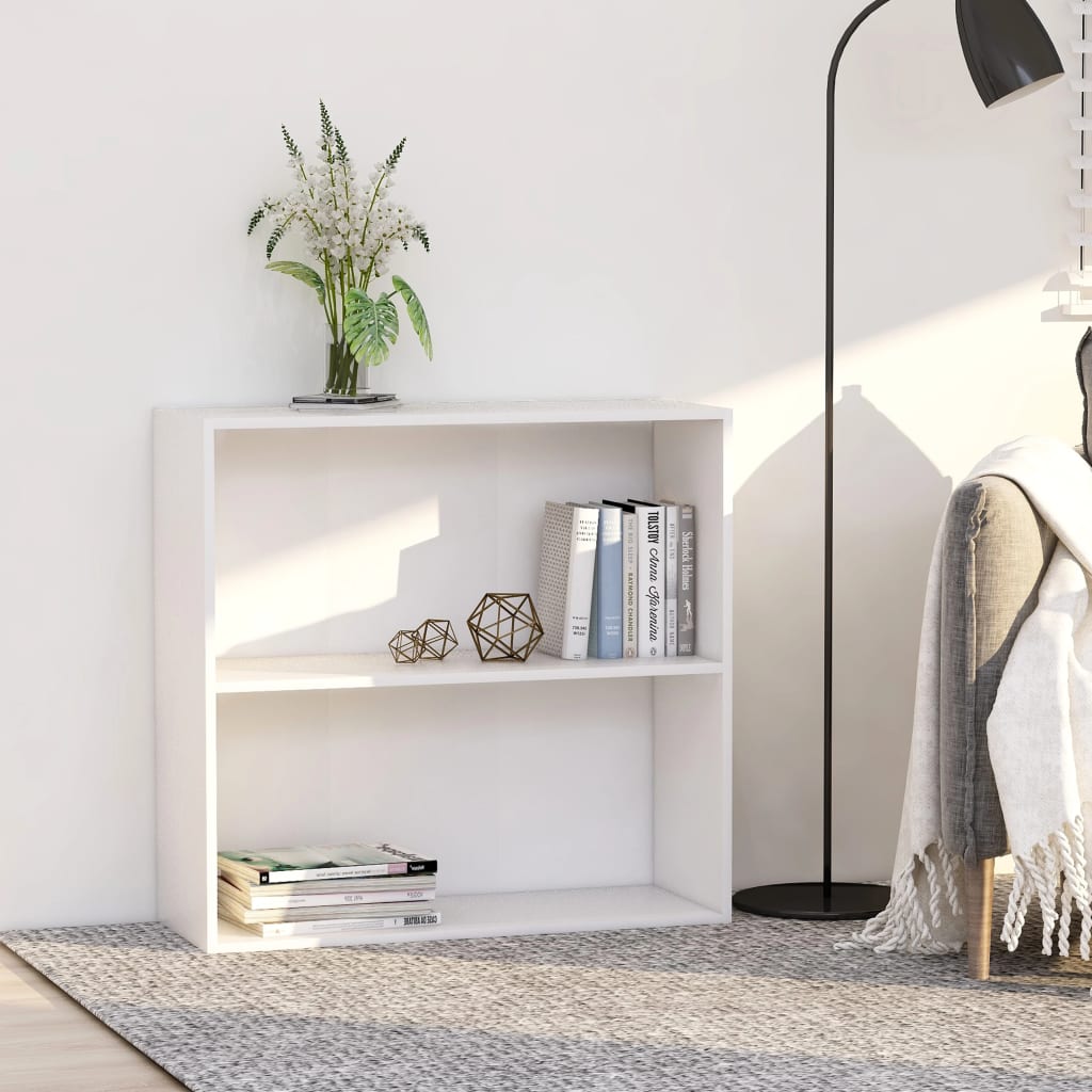 Bücherregal Weiß 80x30x189 cm Holzwerkstoff