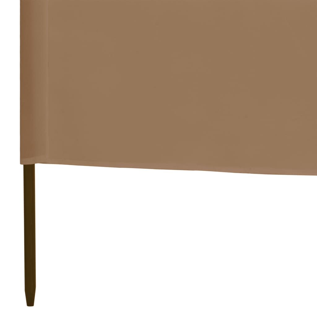 3-teiliges Windschutzgewebe 400 x 120 cm Weiß