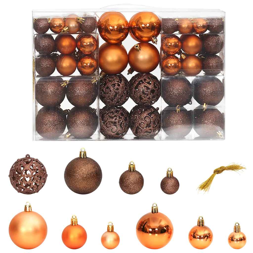 100-tlg. Weihnachtskugel-Set Weiß