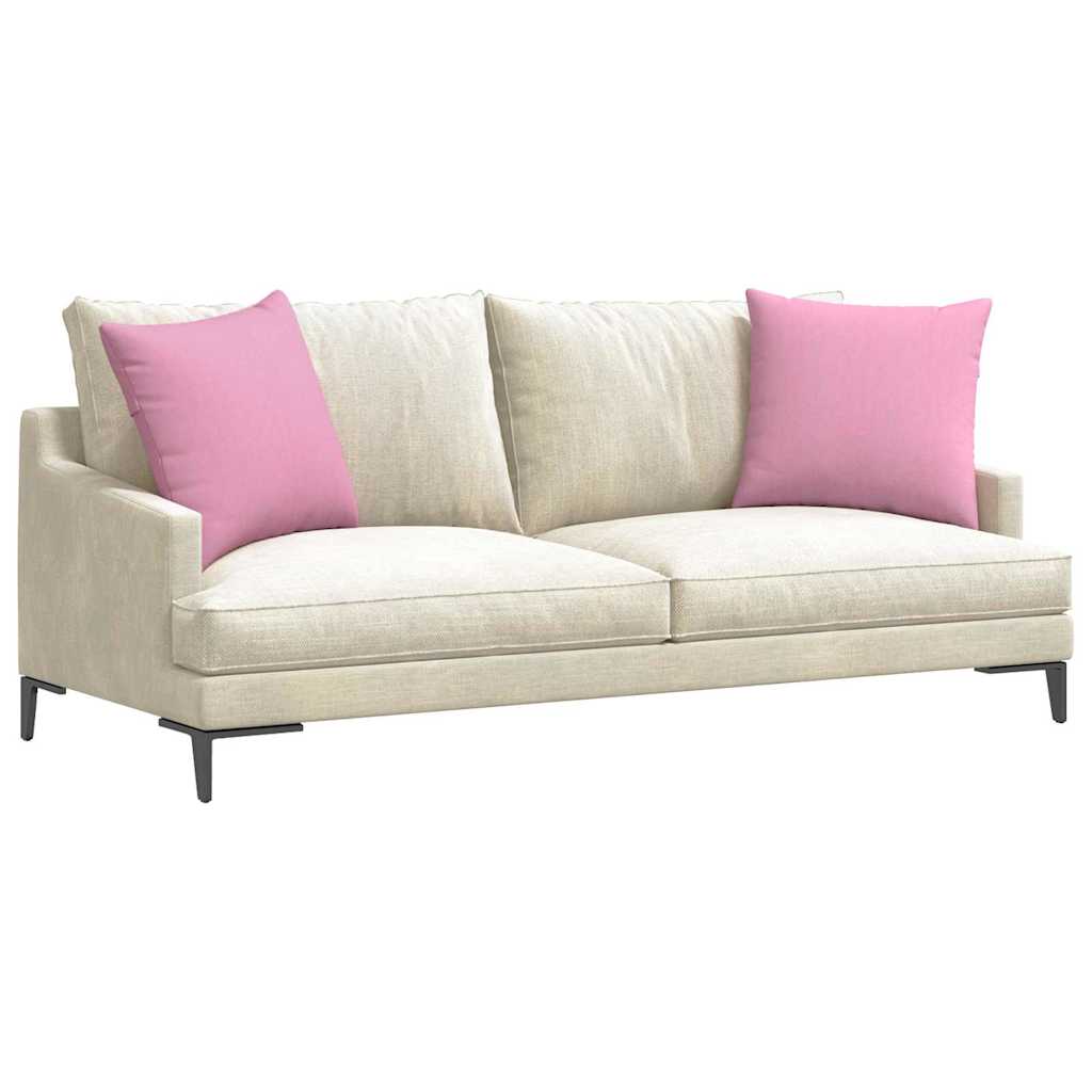 Sofakissen 2 pcs Hellgrau 50 x 30 cm Stoff