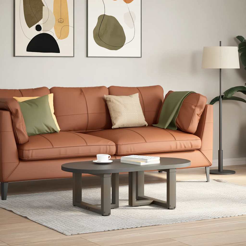 Couchtischbeine T-Form 2 Stk. Schwarz 30x25x(30-31) cm Stahl