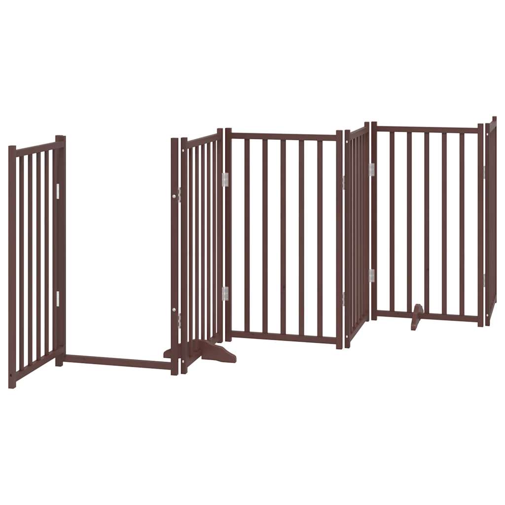 3-tlg. Hundetor Faltbar 150 cm Massivholz Tanne