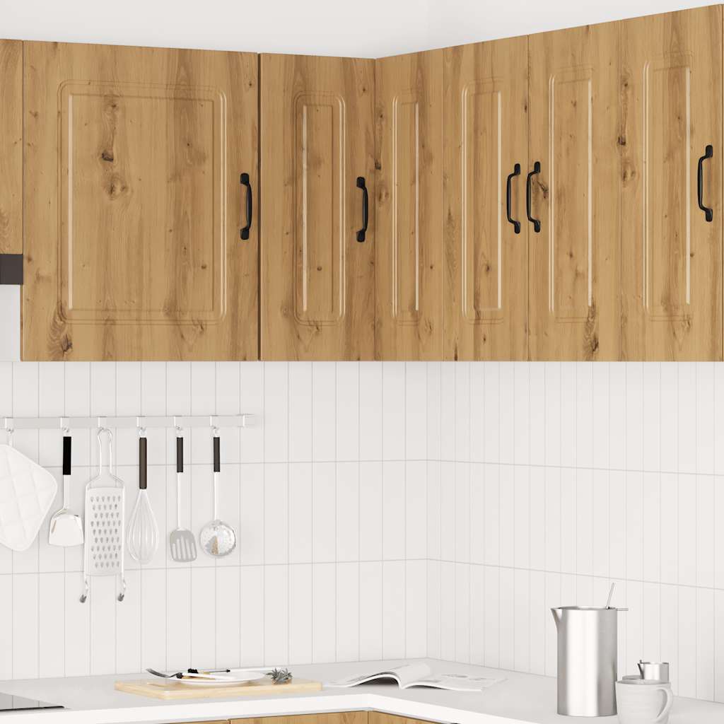 Herdumbauschränke 2 Stk. Kalmar Weiß Holzwerkstoff