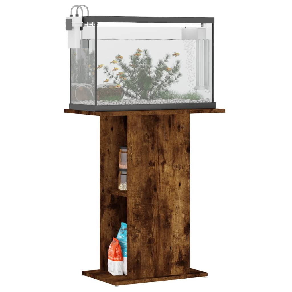 Aquariumständer Weiß 60,5x36x72,5 cm Holzwerkstoff