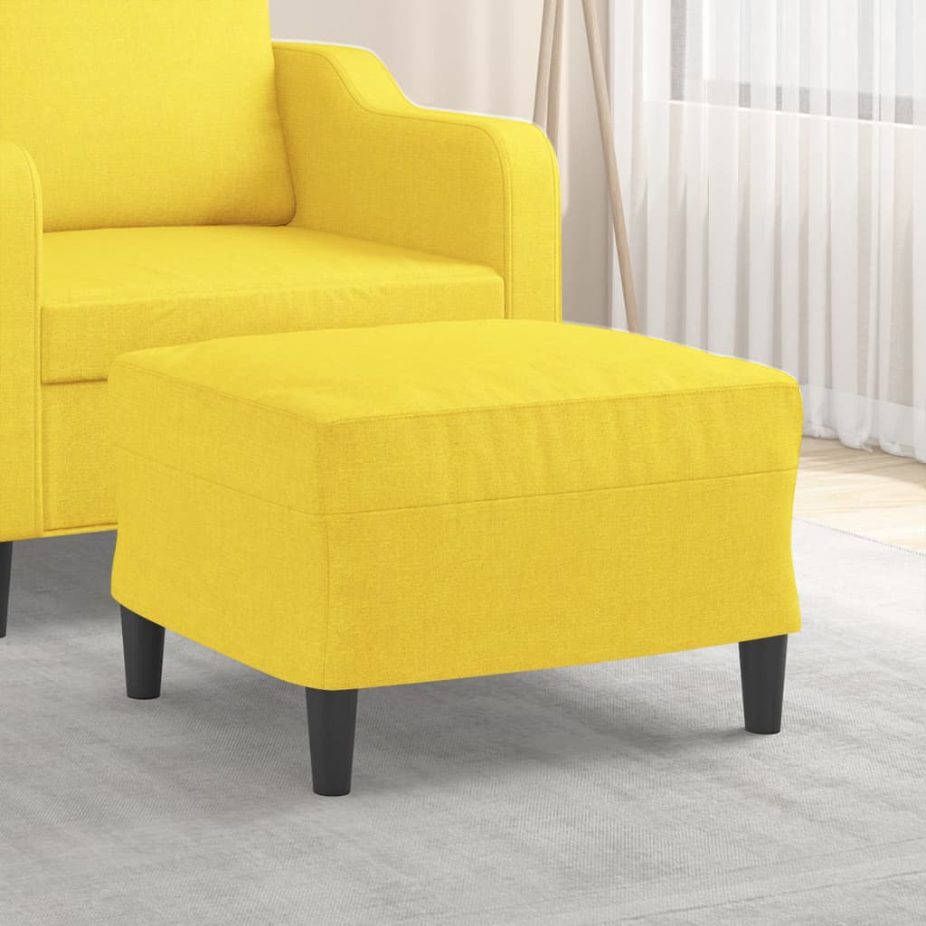 Fußhocker Hellgrau 60x50x41 cm Stoff