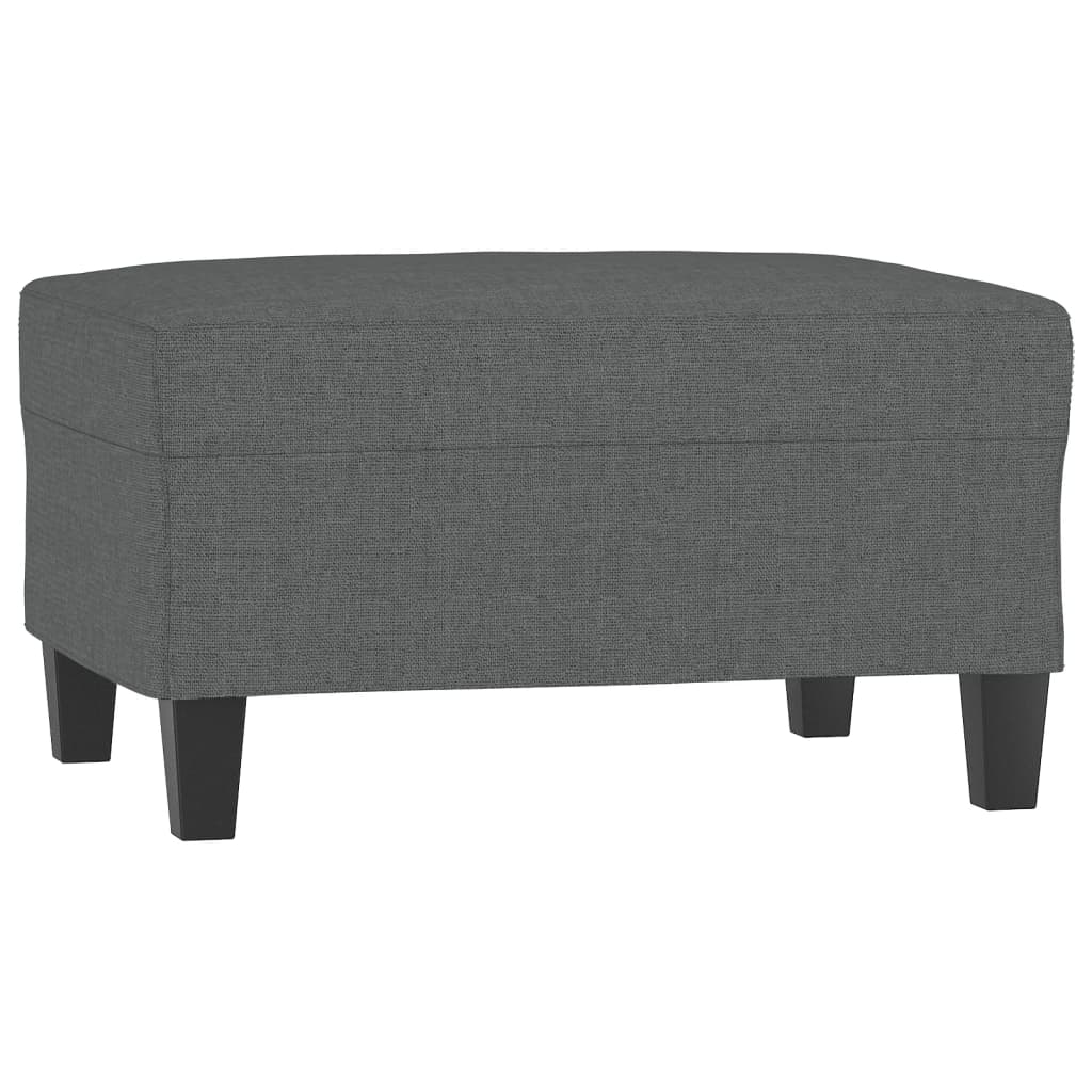Fußhocker Hellgrau 60x50x41 cm Stoff