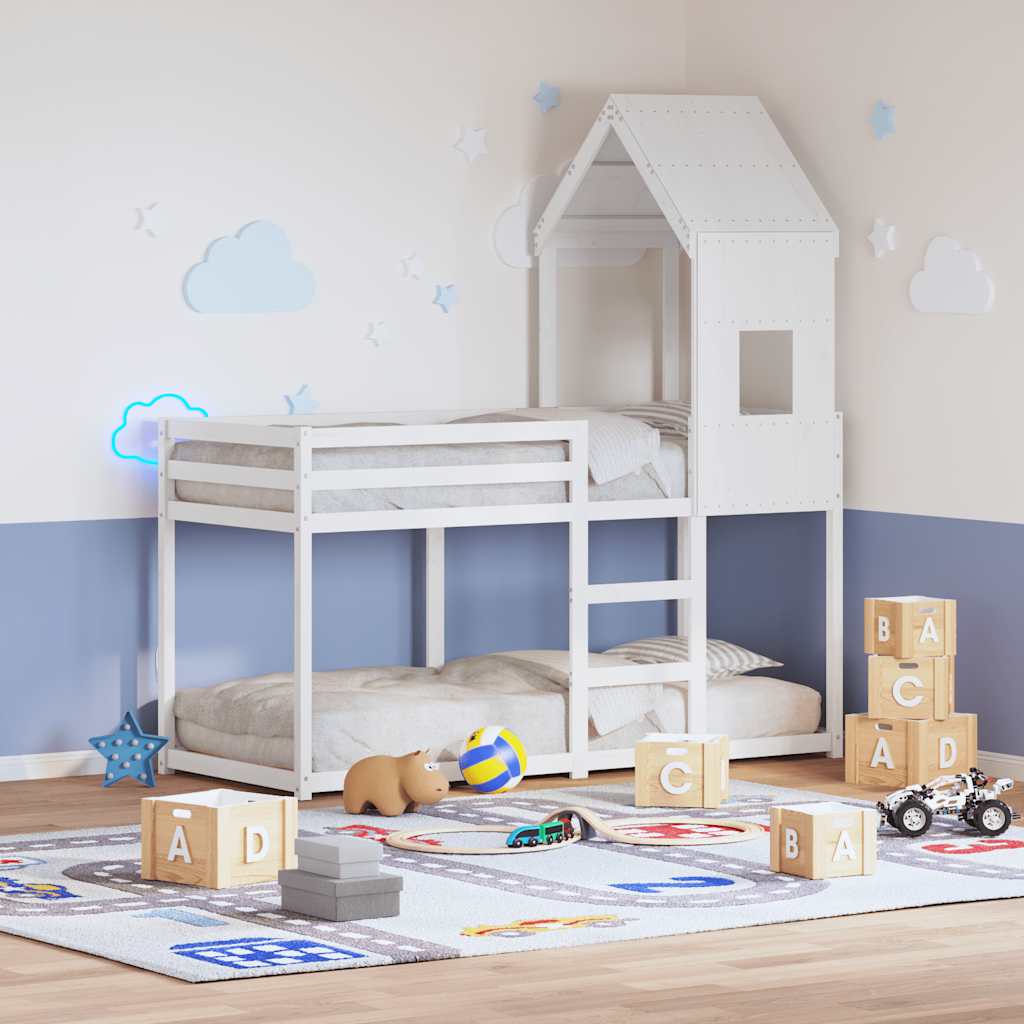 Dach für Kinderbett 60x89x134,5 cm Massivholz Kiefer