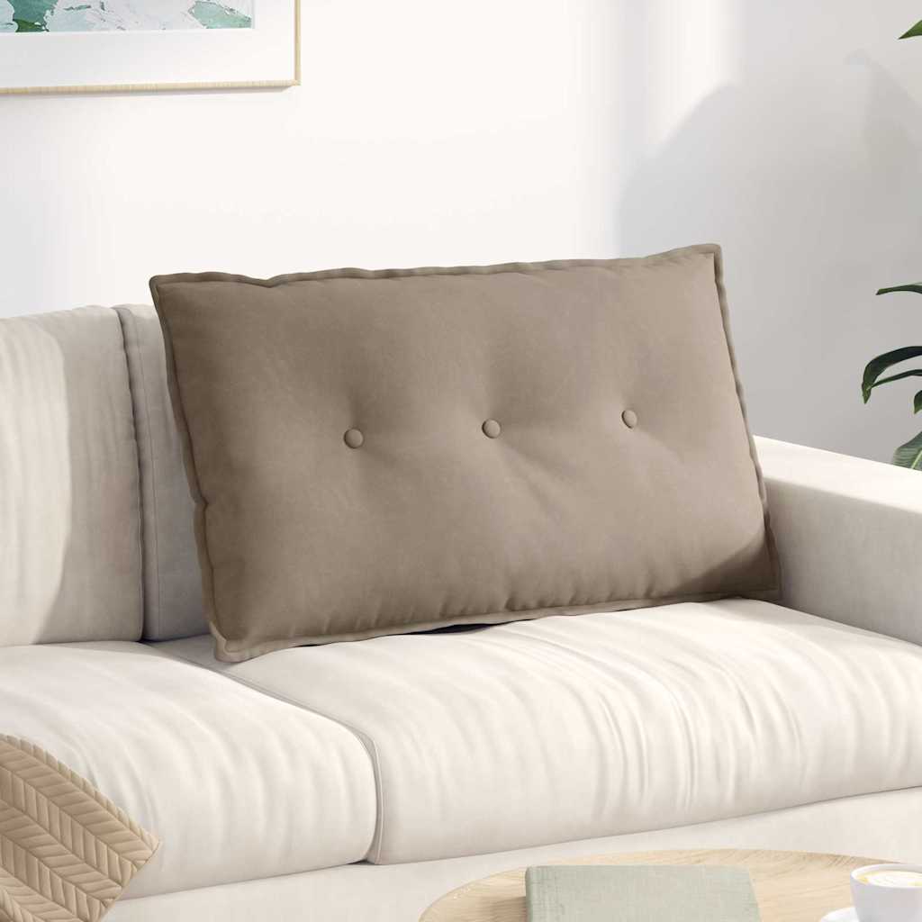 Rückenkissen Taupe 50 x 45 cm Mikrofaserstoff
