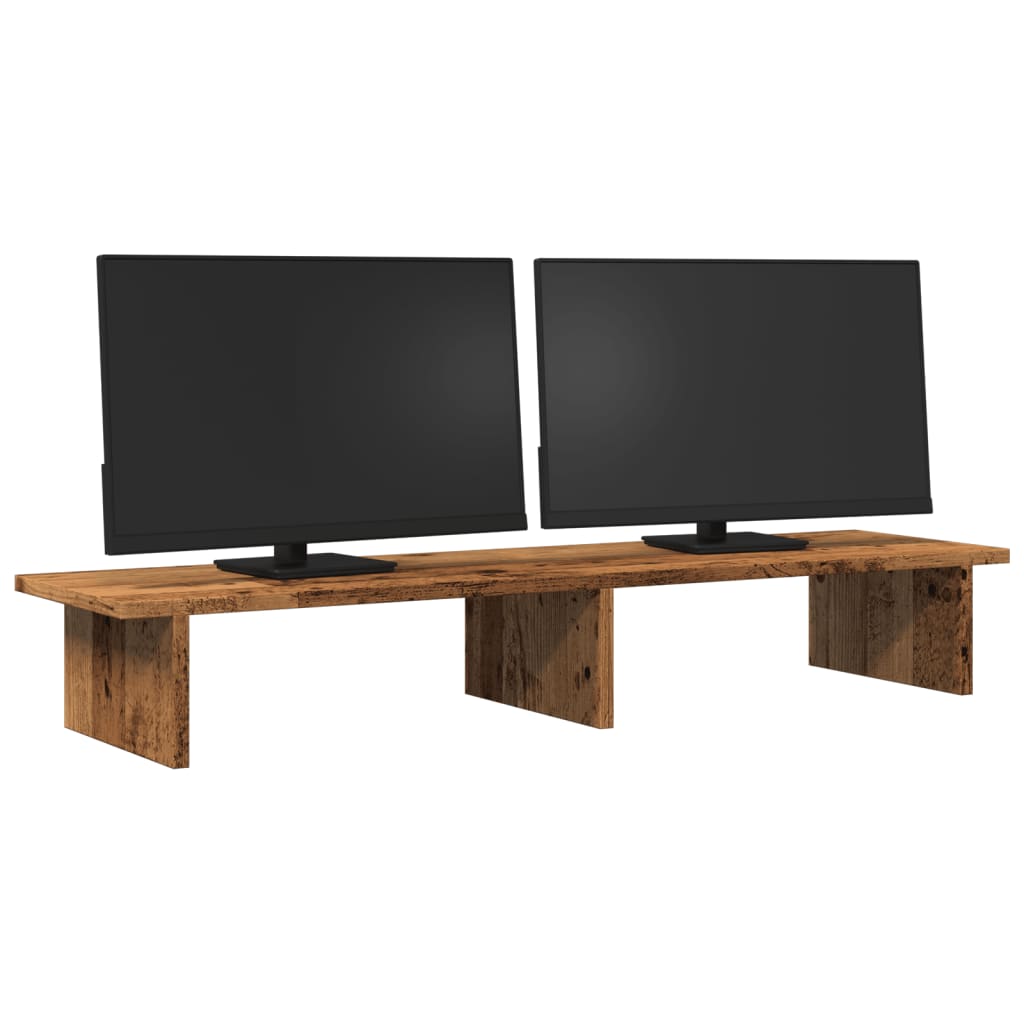 Monitor Halterung Schwarze Eiche 100 x 27 x 15 cm Holzwerkstoff