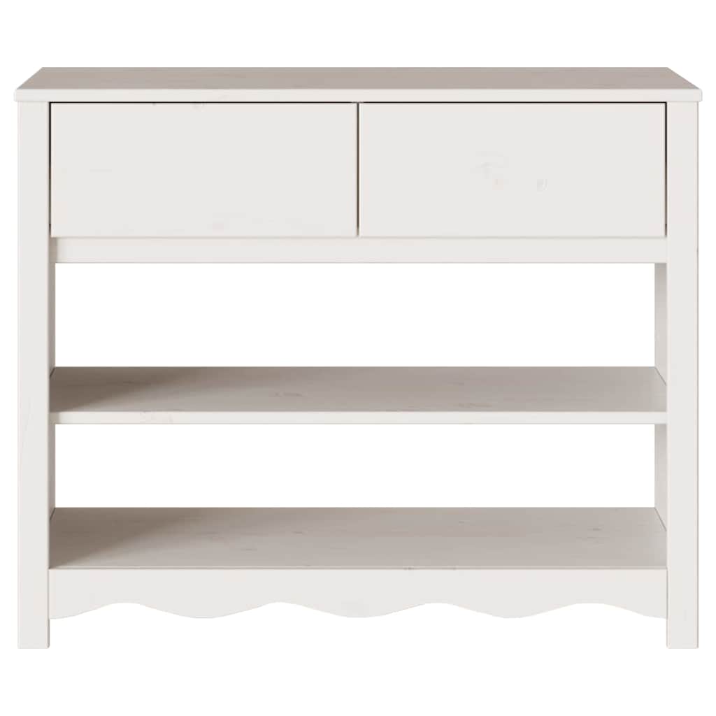 Konsolentisch mit Schubladen Drammen Eiche 89,5 x 37 x 73 cm