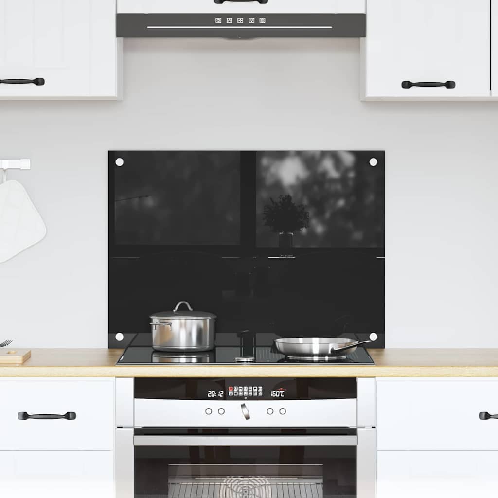 Küchenrückwand 2 pcs Weiß 70 x 40 cm Gehärtetes Glas